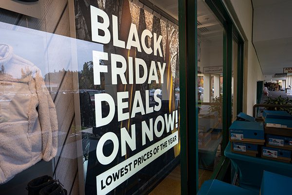 Black Friday Deals window display